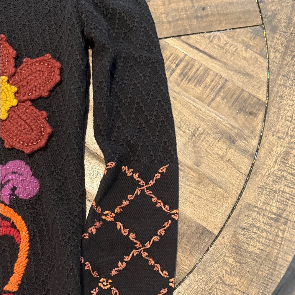 Michael Simon wearable art embroidered long cardigan - Picture 3 of 6